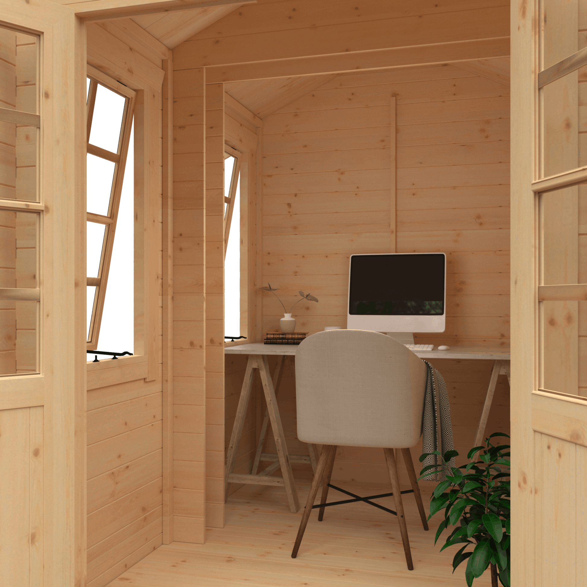 The Georgia 19mm - Log Cabins - Plymouth Sheds
