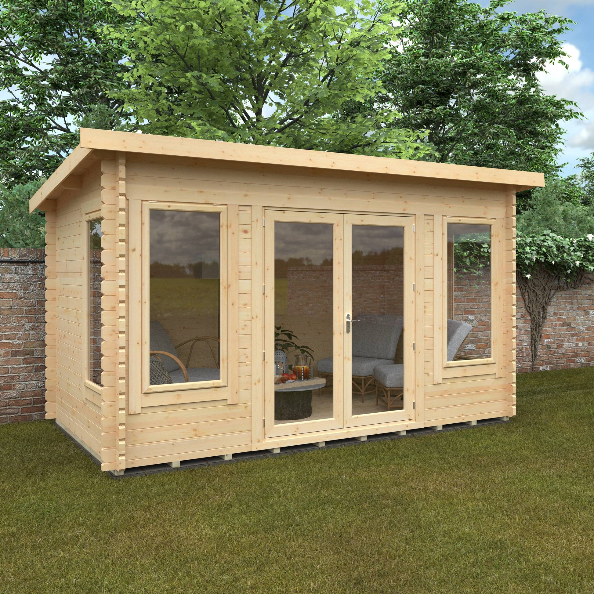 The Hatfield 44mm - Log Cabins - Plymouth Sheds