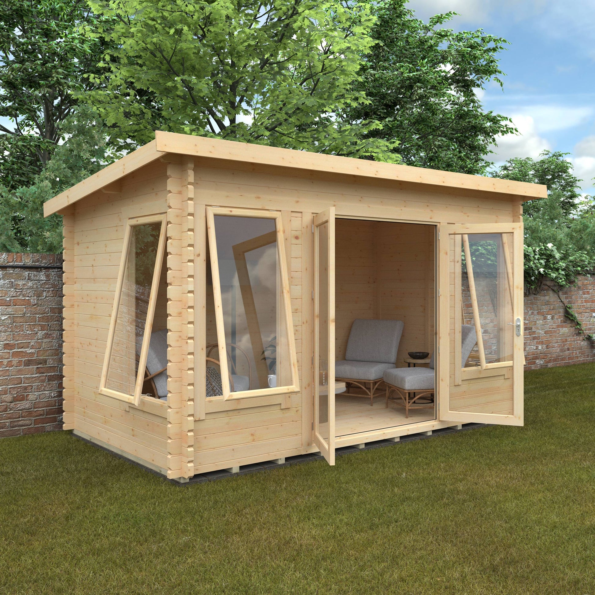 The Hatfield 44mm - Log Cabins - Plymouth Sheds