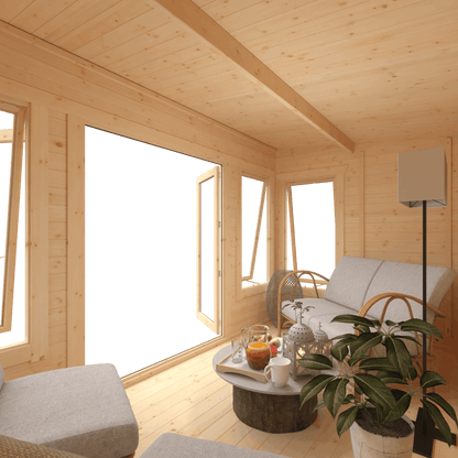 The Hatfield 44mm - Log Cabins - Plymouth Sheds