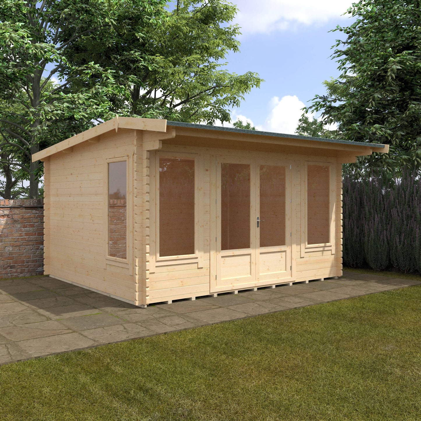 The Jacob 44mm - Log Cabins - Plymouth Sheds