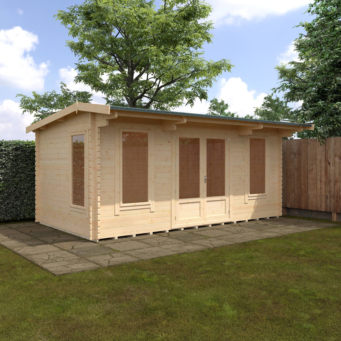 The Jacob 44mm - Log Cabins - Plymouth Sheds