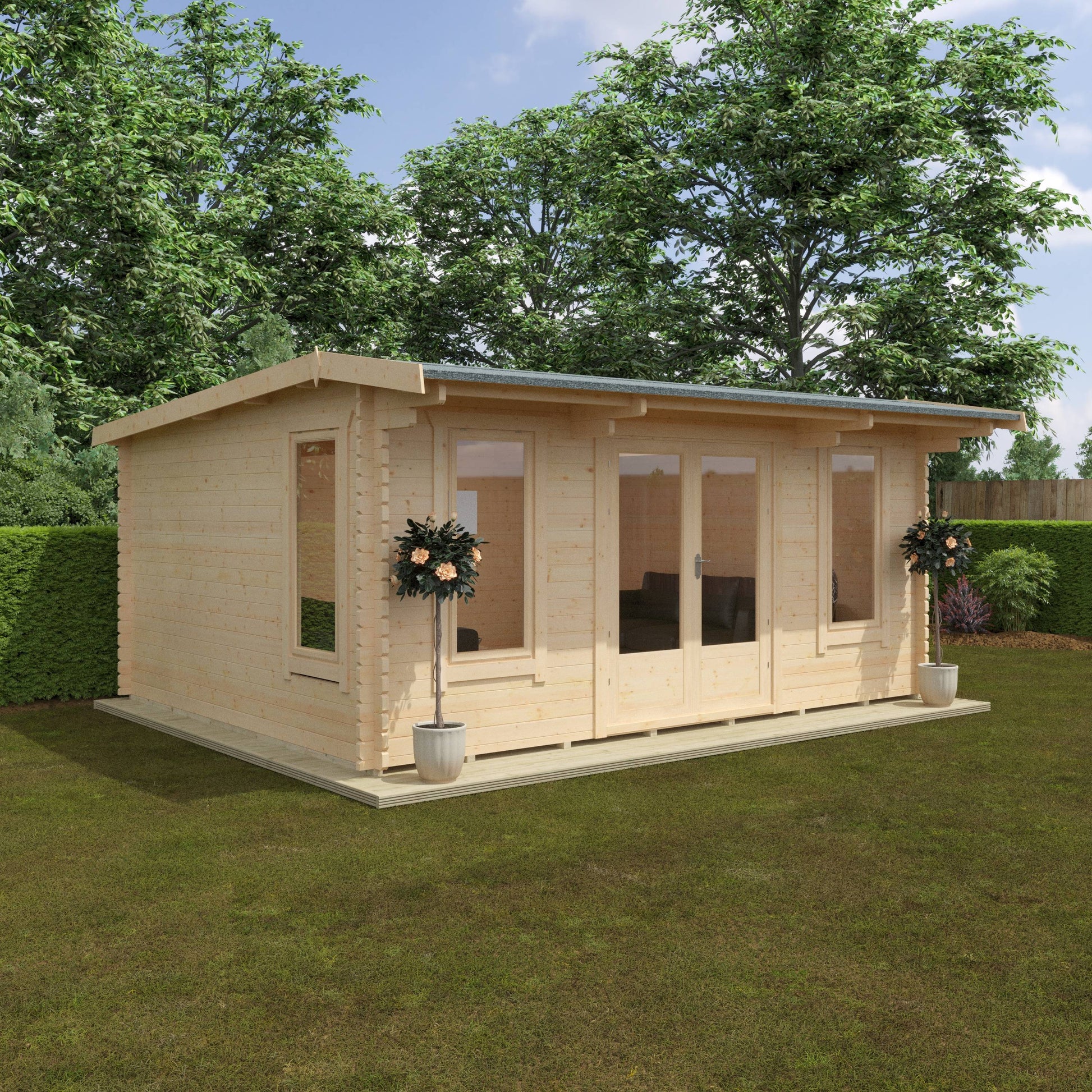 The Jacob 44mm - Log Cabins - Plymouth Sheds
