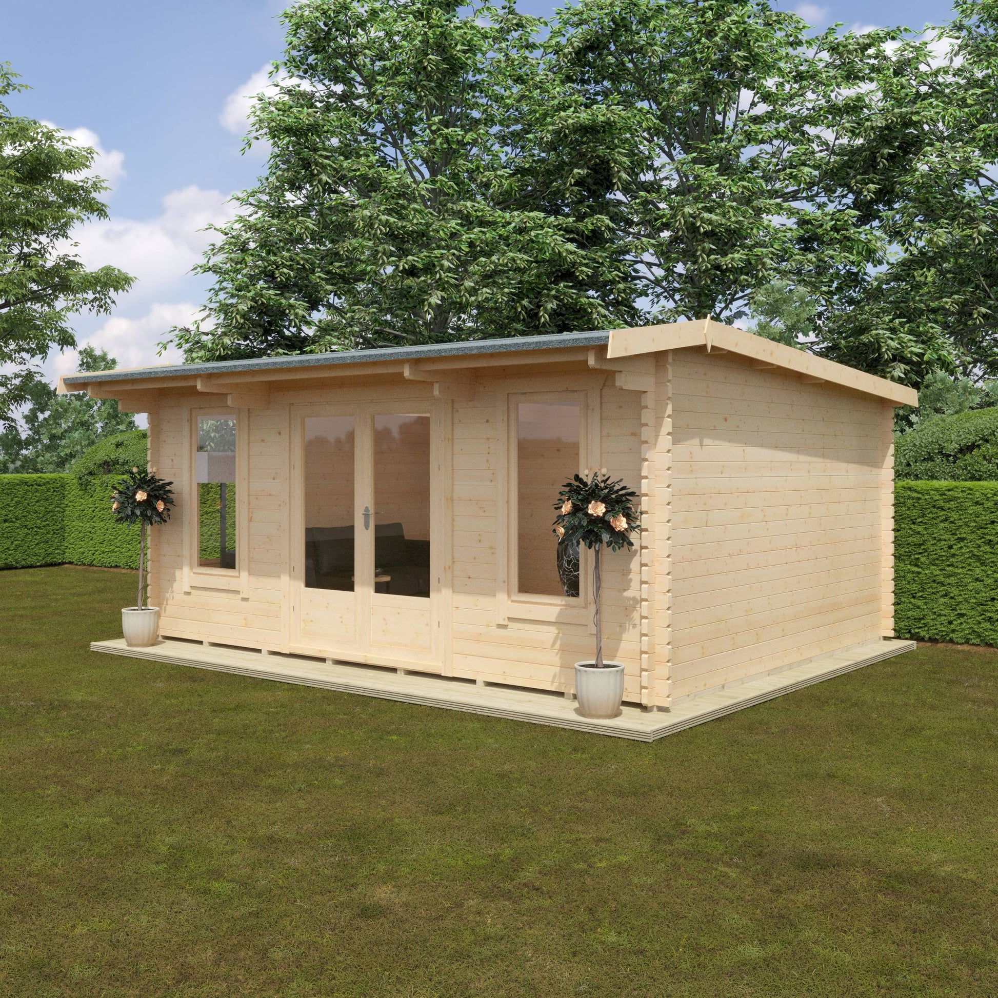 The Jacob 44mm - Log Cabins - Plymouth Sheds