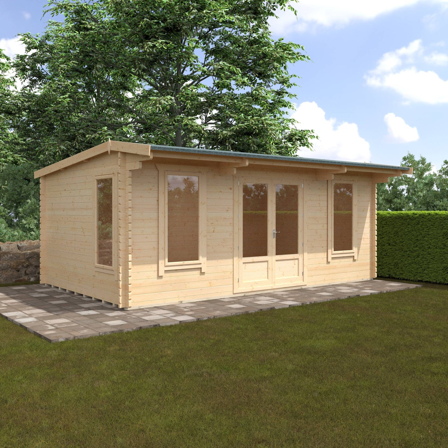 The Jacob 44mm - Log Cabins - Plymouth Sheds