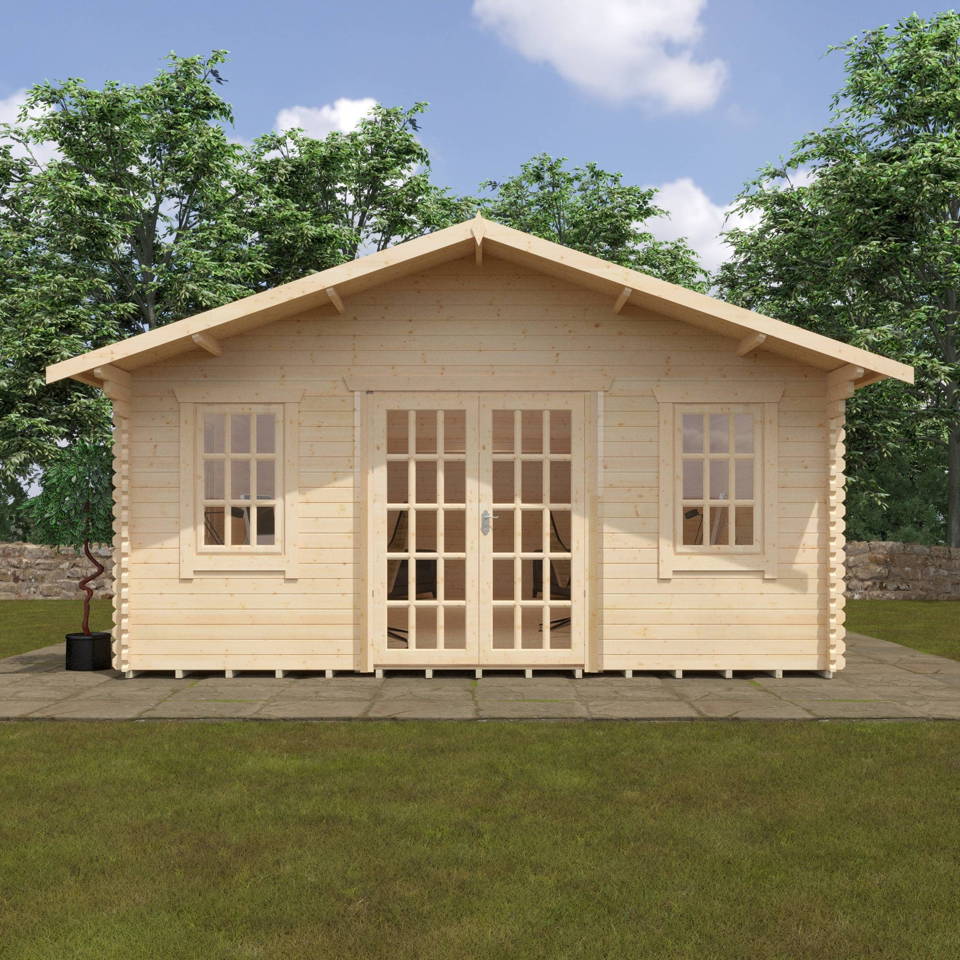 The Kensington 44mm - Log Cabins - Plymouth Sheds