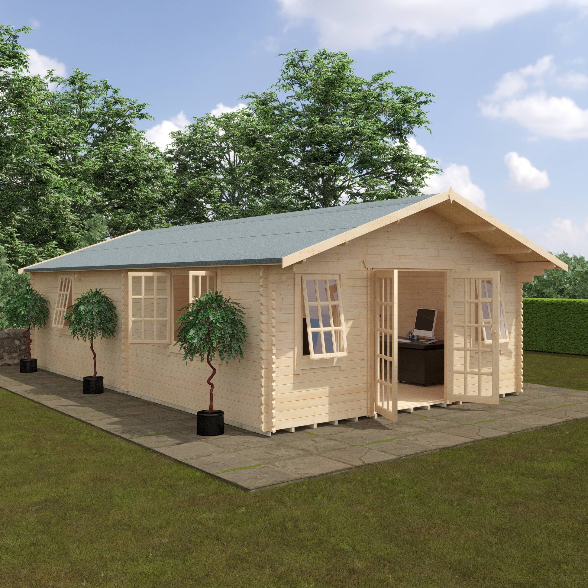 The Kensington 44mm - Log Cabins - Plymouth Sheds