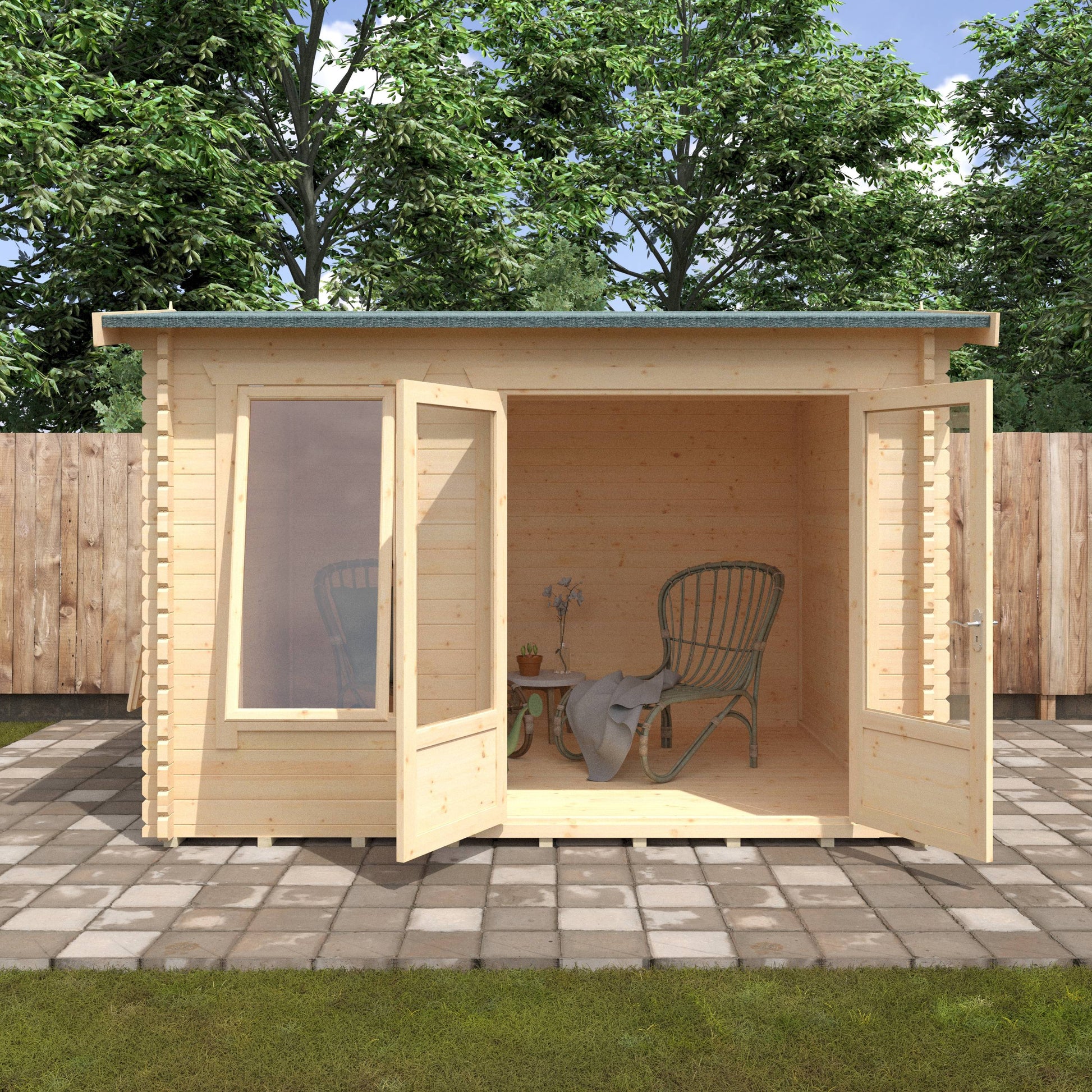 The Longleat 28mm/44mm - Log Cabins - Plymouth Sheds