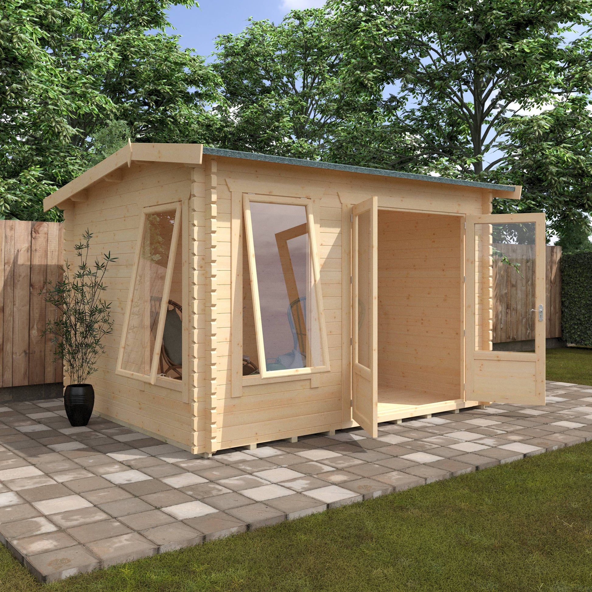The Longleat 28mm/44mm - Log Cabins - Plymouth Sheds