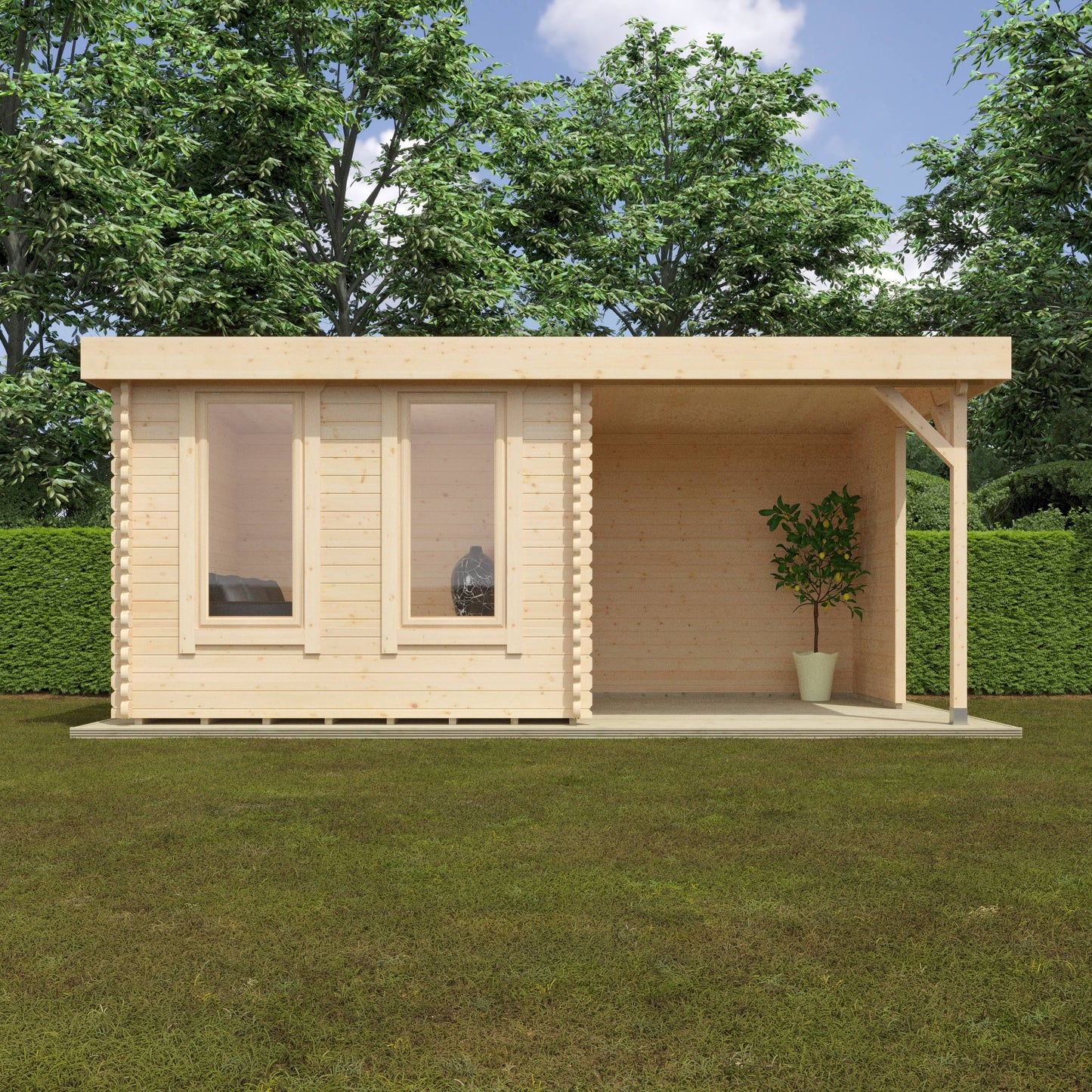 The Lulworth 44mm - Log Cabins - Plymouth Sheds