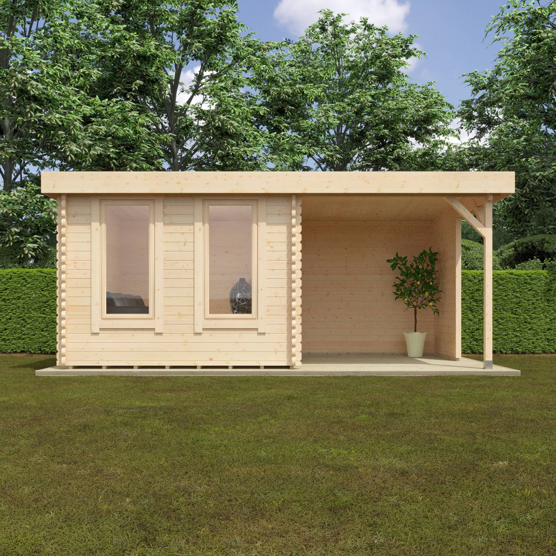 The Lulworth 44mm - Log Cabins - Plymouth Sheds