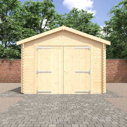 The Warwick Garage 44mm - Log Cabins - Plymouth Sheds