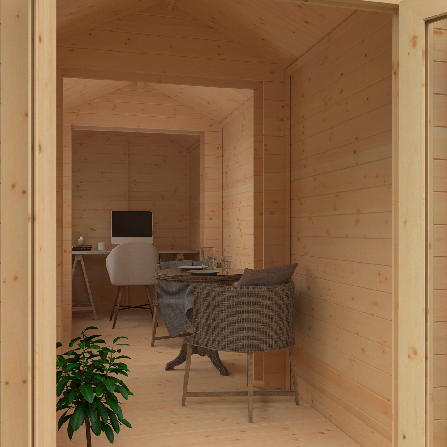 The Oriana 19mm - Log Cabins - Plymouth Sheds