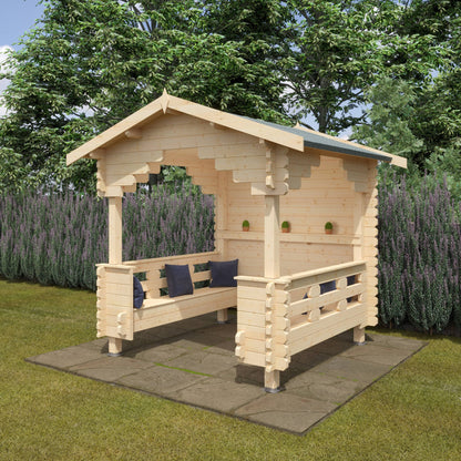 The Outdoor Shelter 44mm - Log Cabins - Plymouth Sheds
