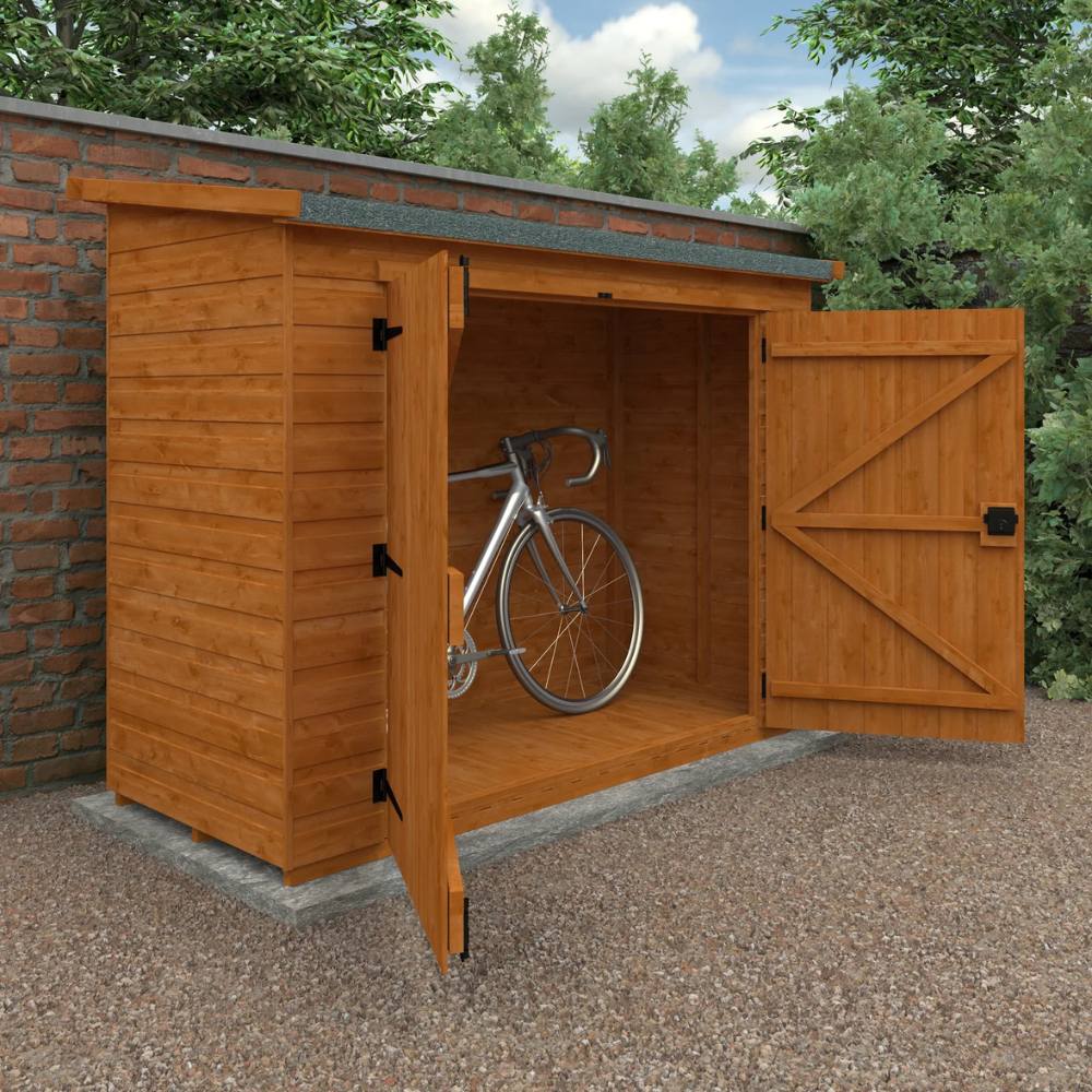 Compact Pent Bike Shed