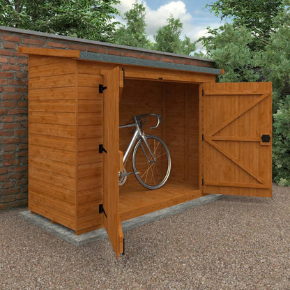 Compact Pent Bike Shed