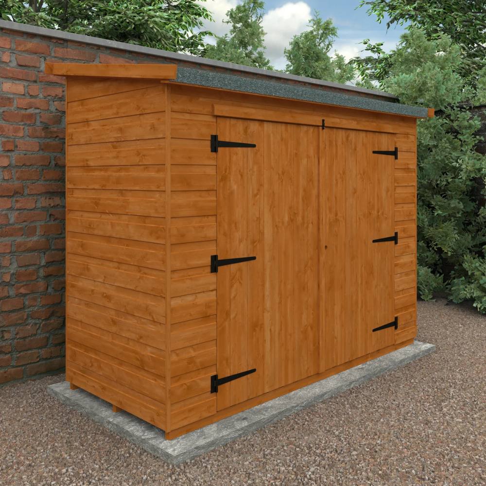 Compact Pent Bike Shed
