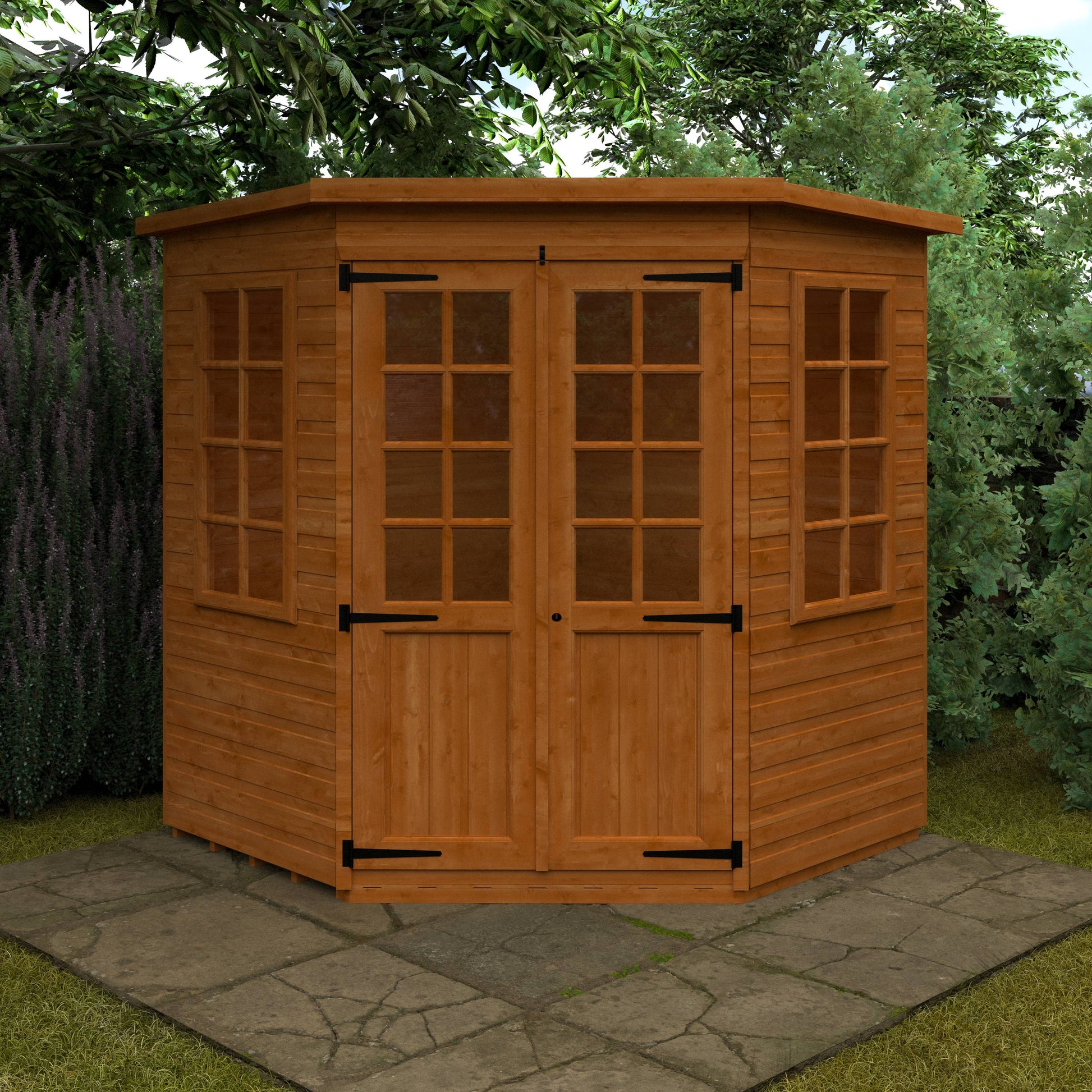 Pentagon Cornerhouse - Standard Summerhouse - Plymouth Sheds