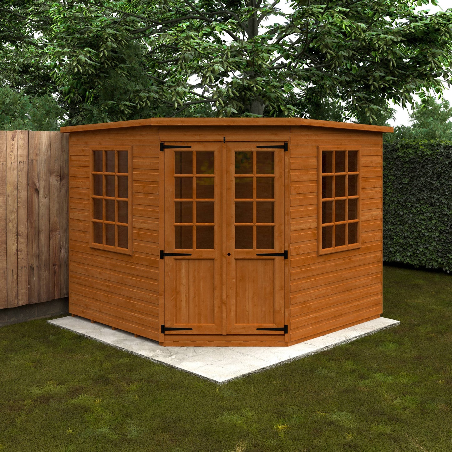 Pentagon Cornerhouse - Standard Summerhouse - Plymouth Sheds