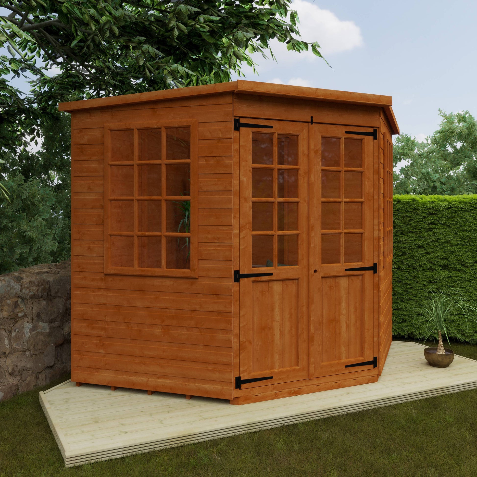 Pentagon Cornerhouse - Standard Summerhouse - Plymouth Sheds