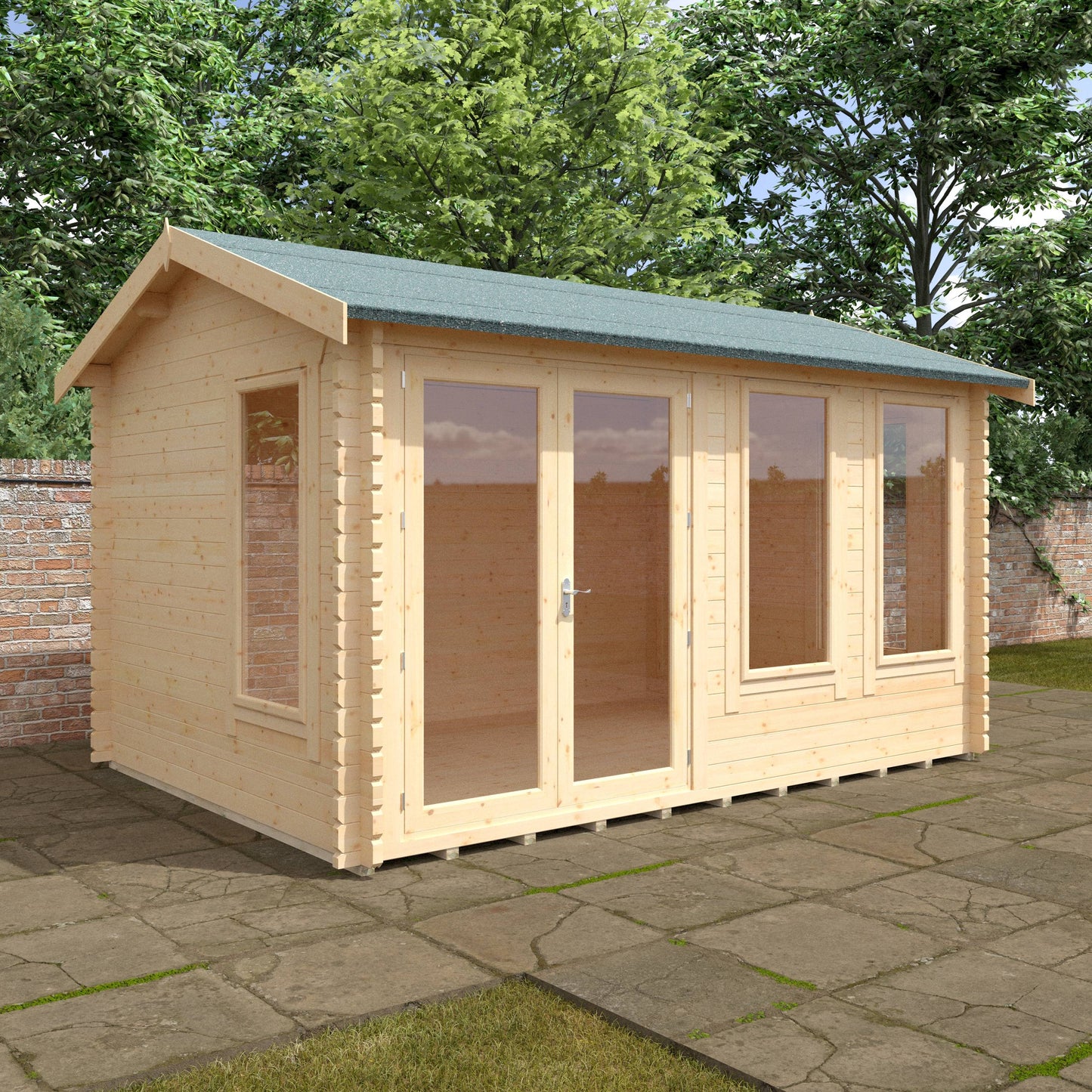 The Sherborne 44mm - Log Cabins - Plymouth Sheds