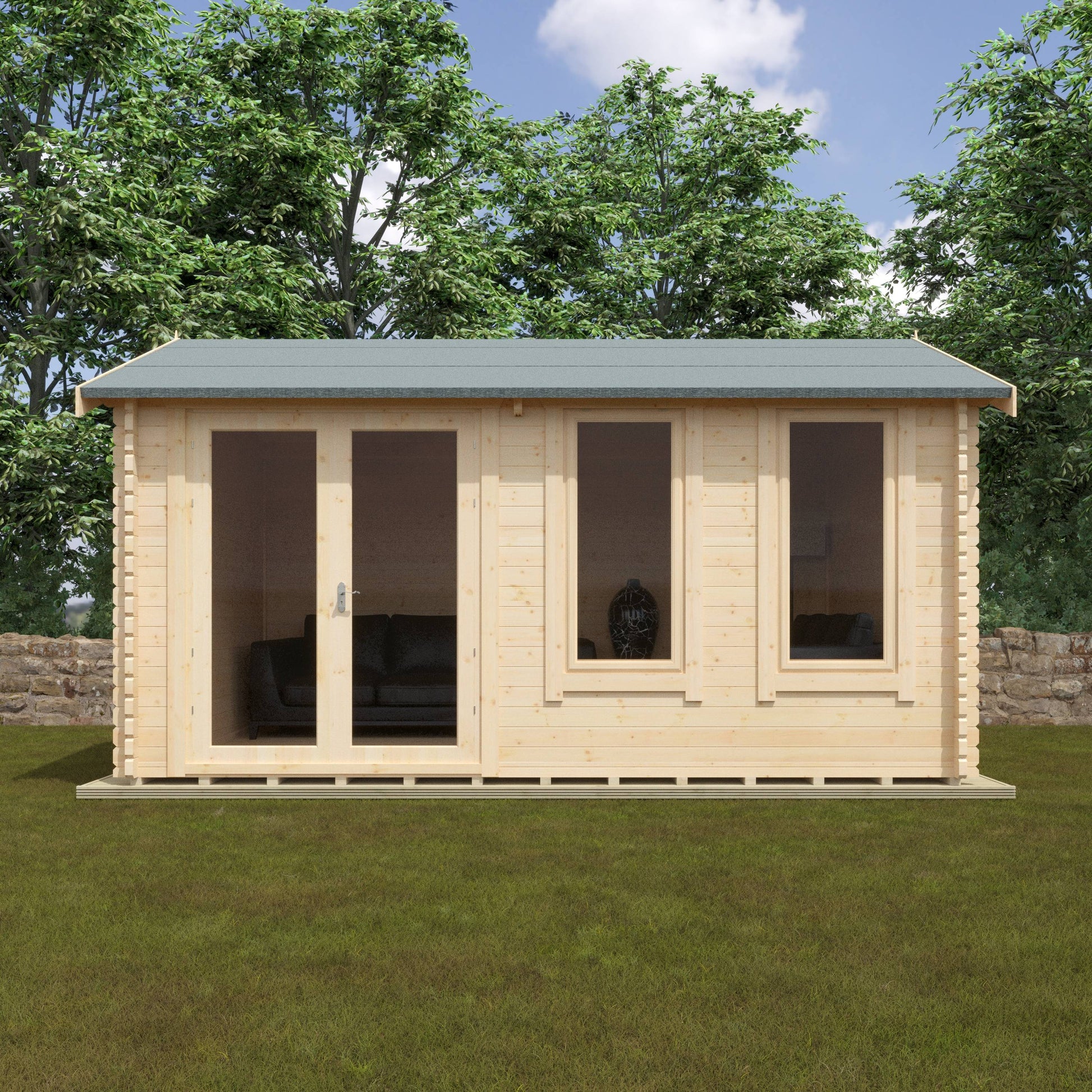 The Sherborne 44mm - Log Cabins - Plymouth Sheds
