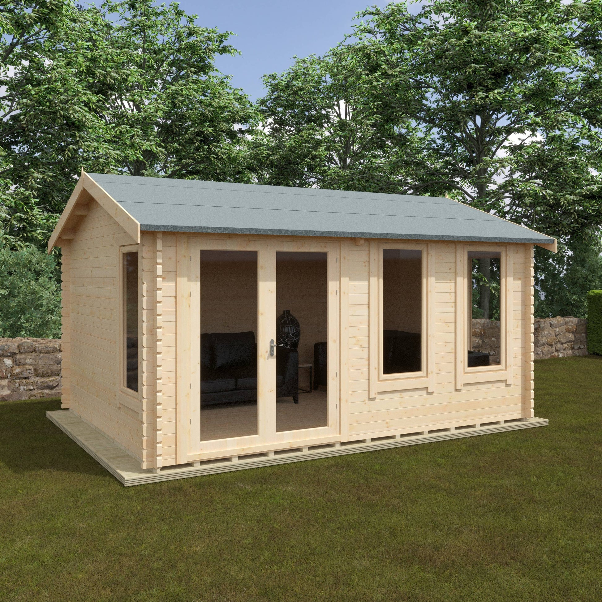 The Sherborne 44mm - Log Cabins - Plymouth Sheds