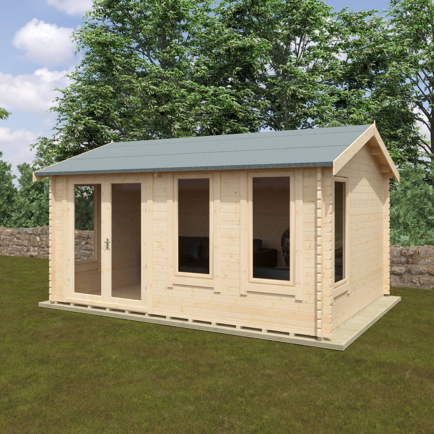The Sherborne 44mm - Log Cabins - Plymouth Sheds