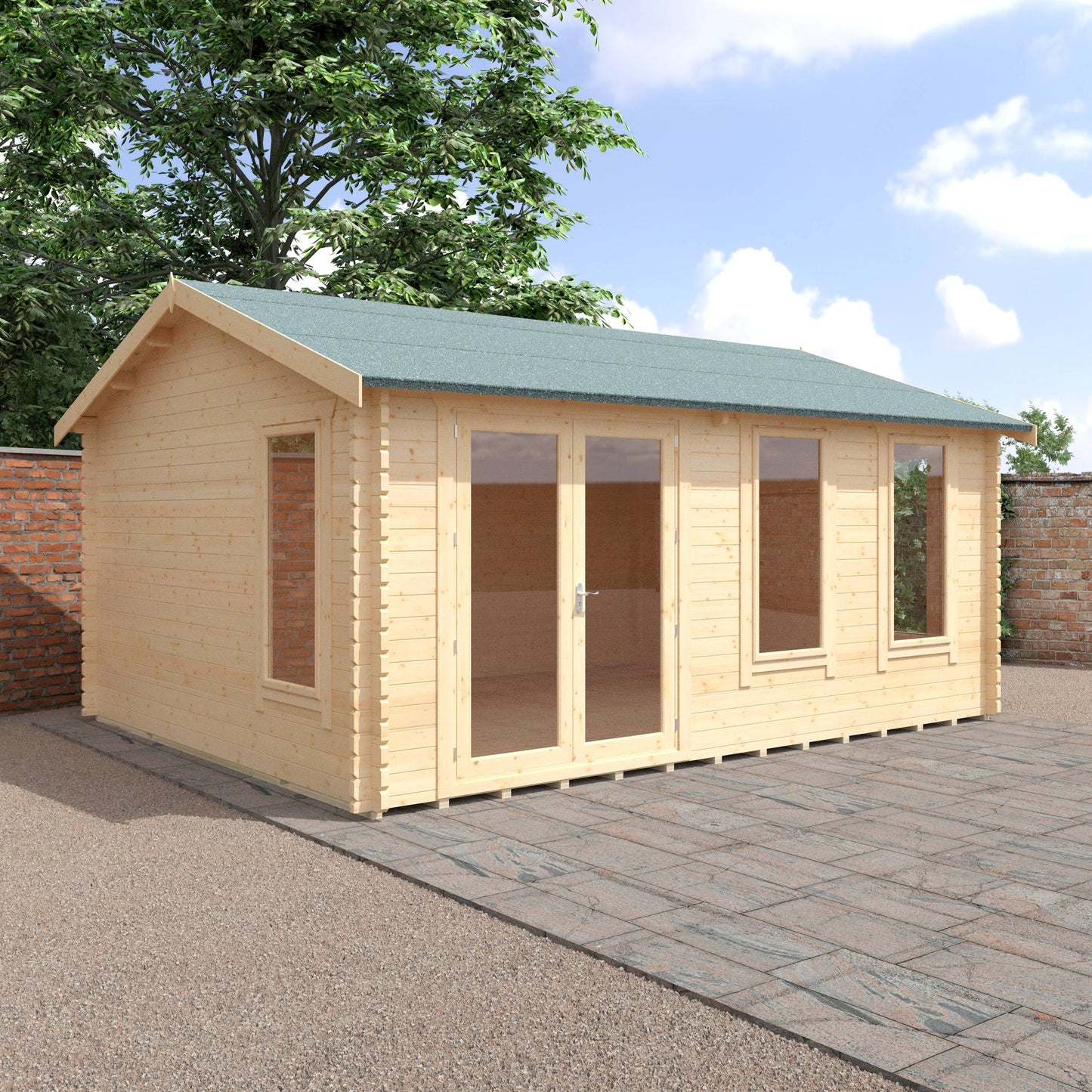The Sherborne 44mm - Log Cabins - Plymouth Sheds