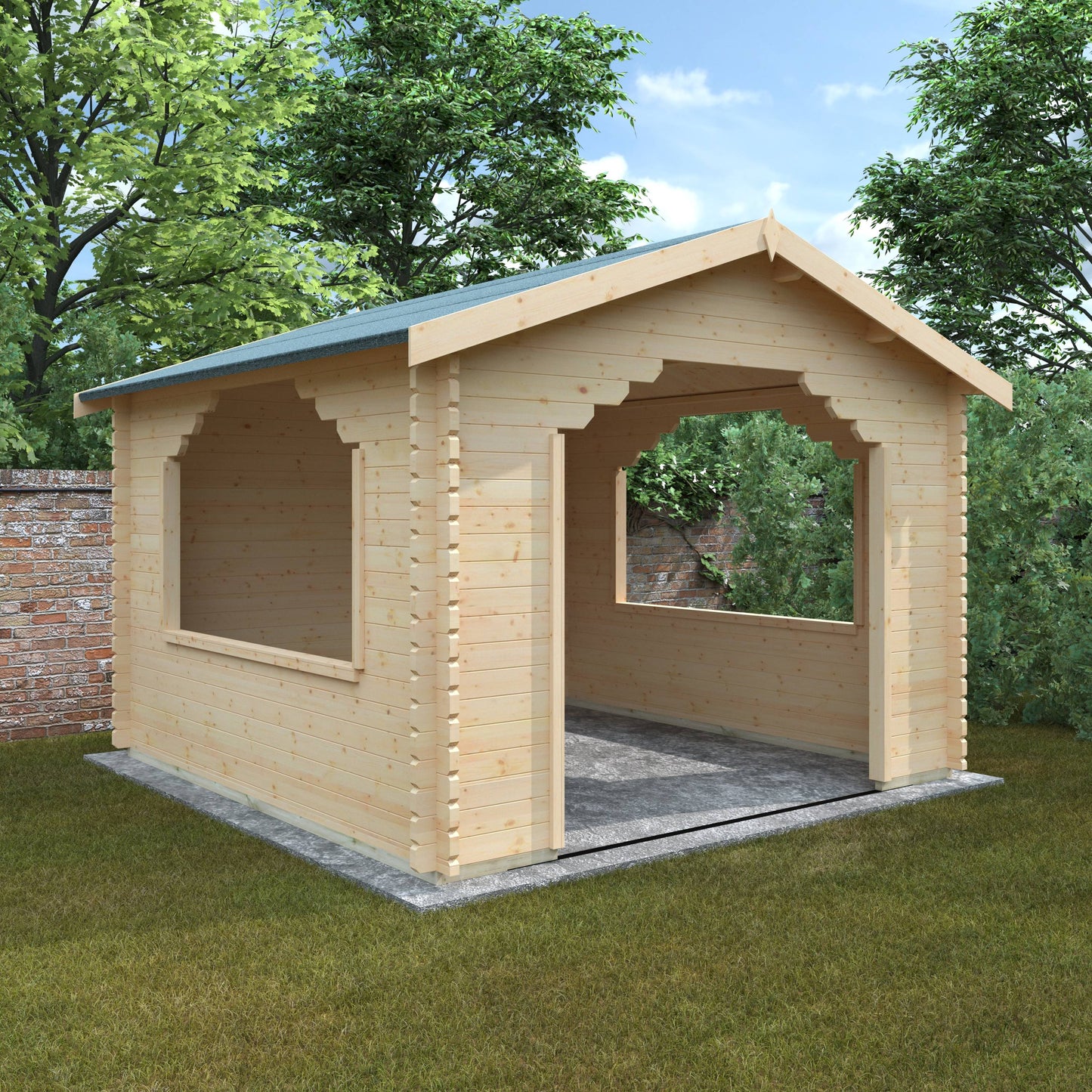 The Stowe 44mm - Log Cabins - Plymouth Sheds