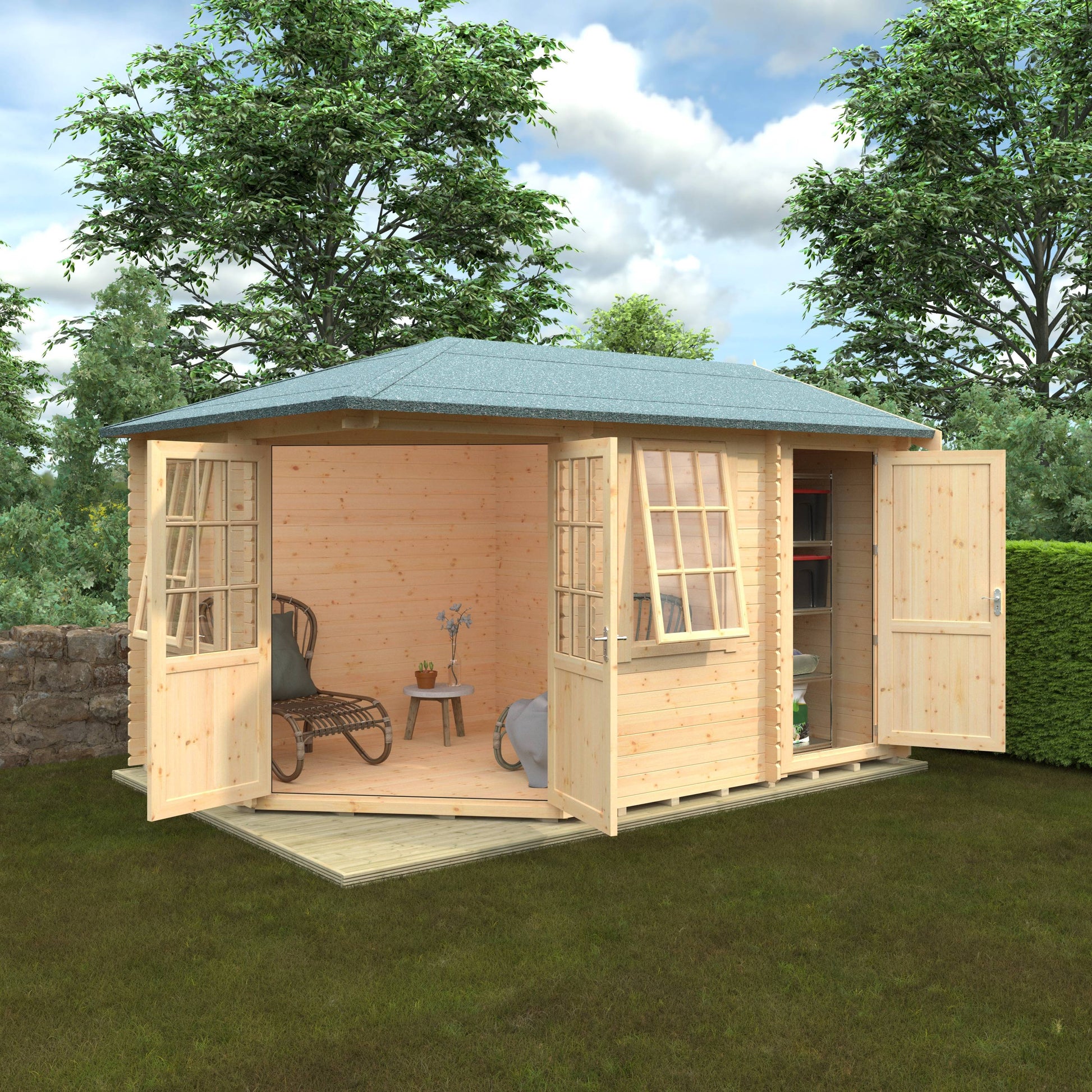 The Victoria 28mm - Log Cabins - Plymouth Sheds