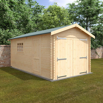 The Warwick Garage 44mm - Log Cabins - Plymouth Sheds