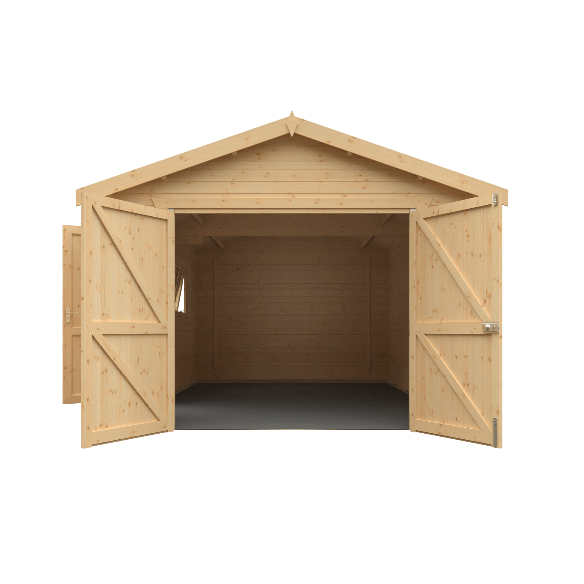 The Warwick Garage 44mm - Log Cabins - Plymouth Sheds