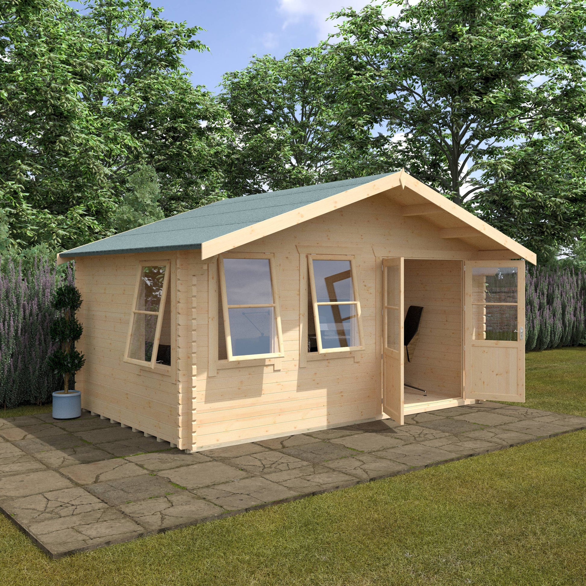 The Forde 44mm - Log Cabins - Plymouth Sheds